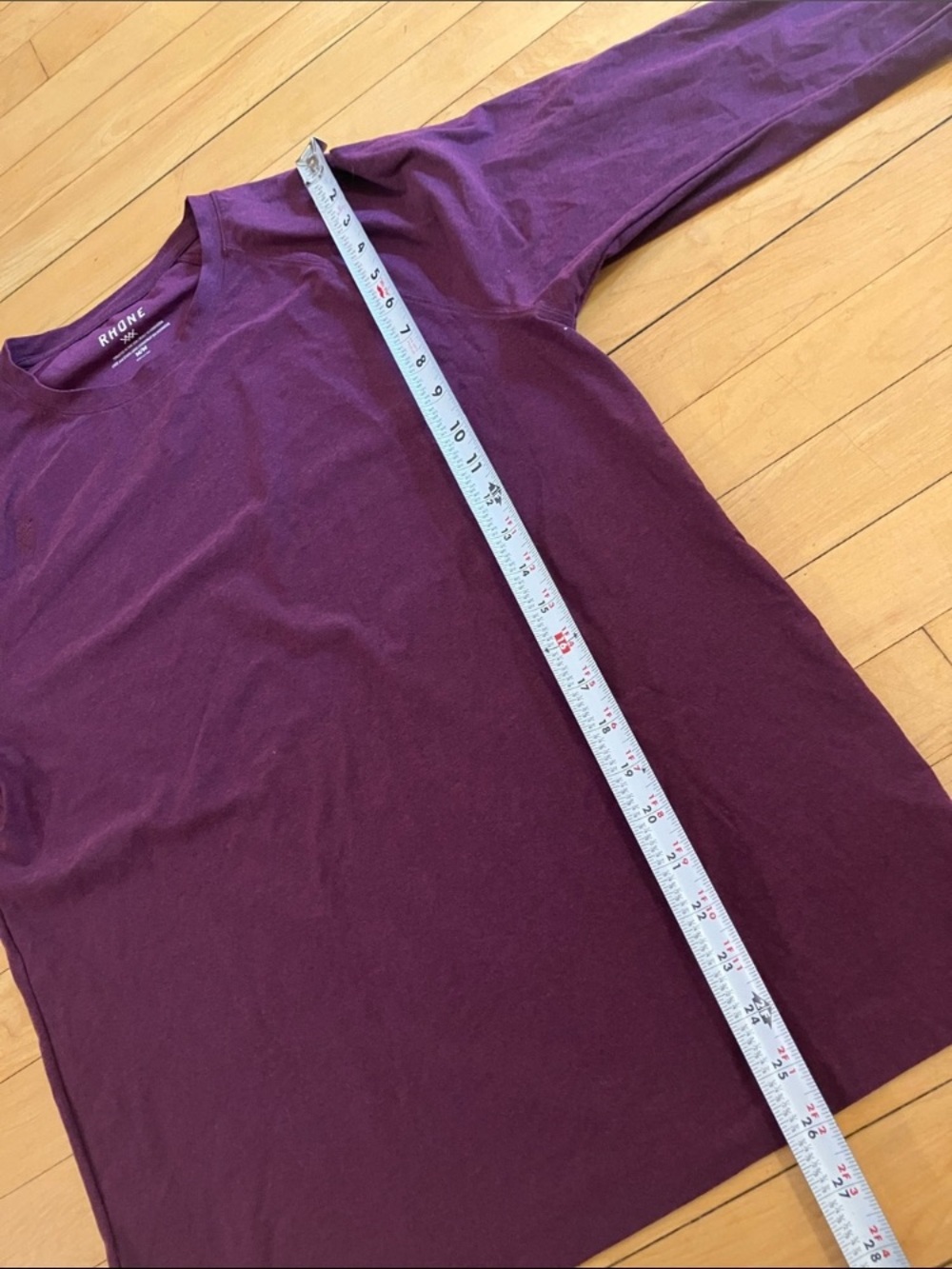 Rhône Reign Plum Purple Long Sleeve Tee Size Medium - Picture 9 of 10